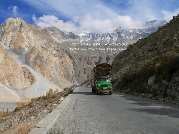 A truck on Karakorum Highway