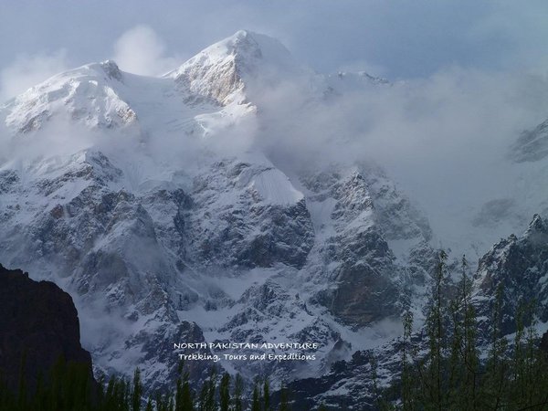 Ultar Peak 7338M from Karimabad Hunza
