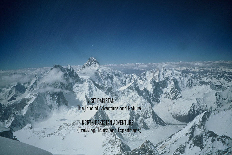 Karakorum Catena di montagne in Pakistan