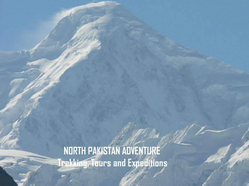Diran Peak 7256 m in valle di Nagar Karakorum Pakistan