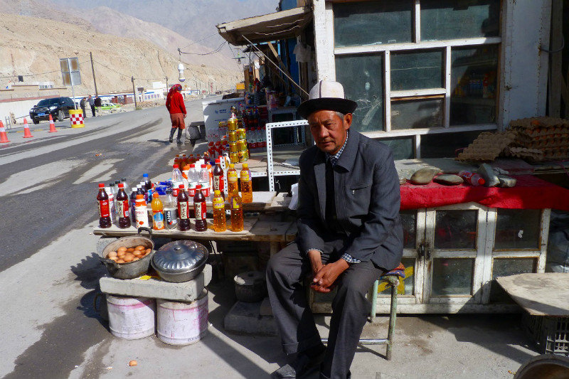 Selling drinks on the road