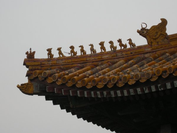 The dragon headed tortoises and storks were incense burners. They were both symbols of longevity