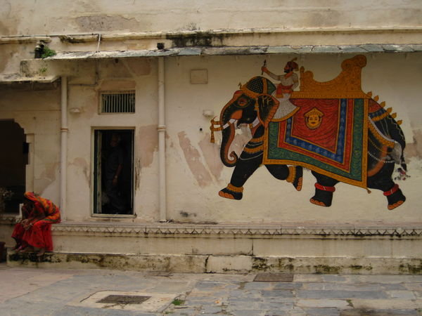 A great mural in the city Palace