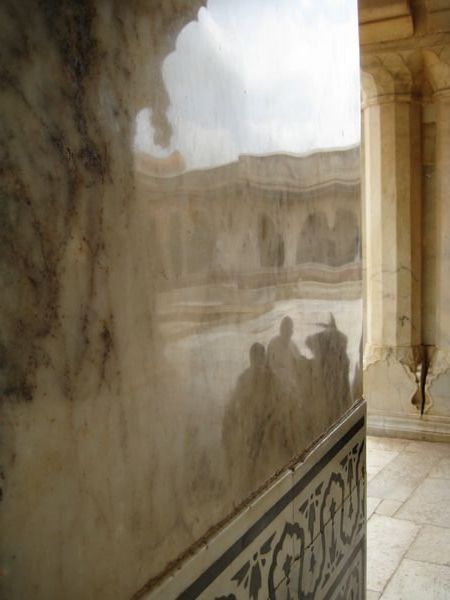 Reflection in marble