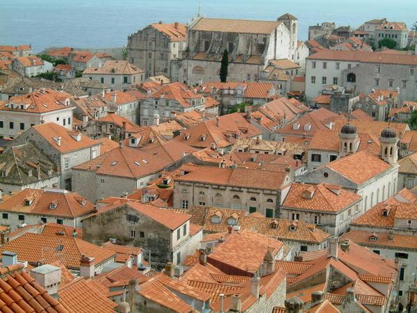 Dubrovnik Old Town - patchwork of rooftops old and new
