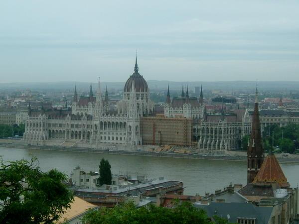 View of the Parliament House from Fisherman Bastion
