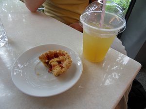 Strawberry Tart and Lime Ice Tea