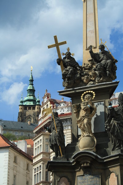 Prague castle statue