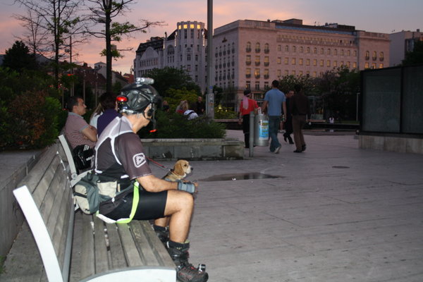 Gay rollerblader, Budapest