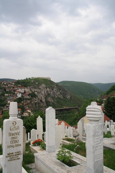 Graves on the hillside, Sarajevo
