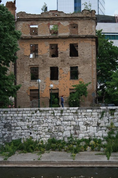 War scars, Sarajevo