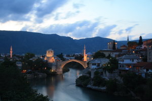 Old bridge at night, Mostar