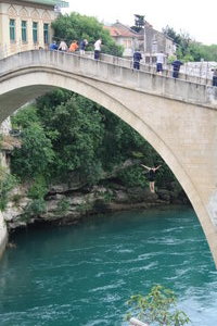 Bridge diver, Mostar