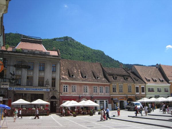 Town square, Brasov