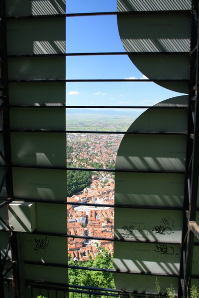 View from the Brasov sign