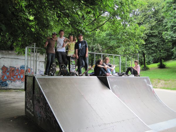 Lviv skateboarders