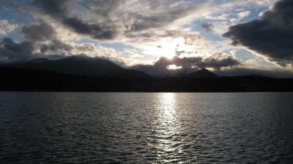 Sun Shining through onto Lake Windermere