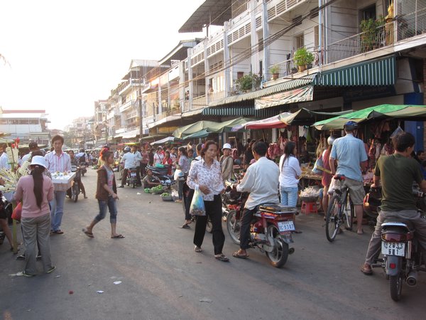 The streets of Phnom Penh