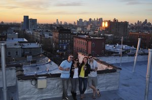 Vino on Quincy and Chloe's Rooftop! 