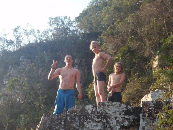 Cliff jumping