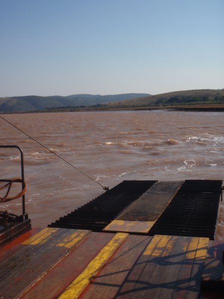 The ferry across Kei river mouth