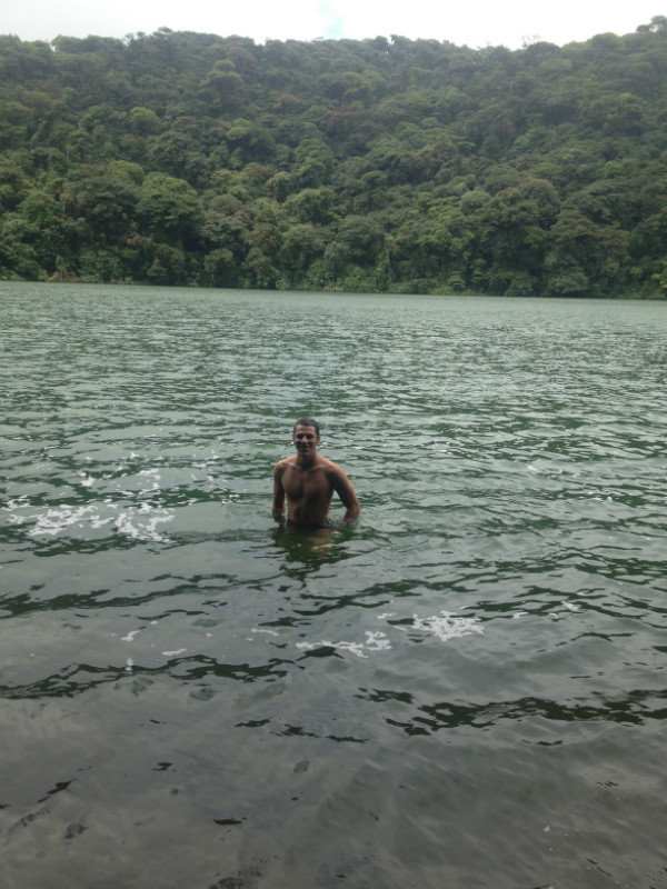 Ev's swim in the craters' lake 