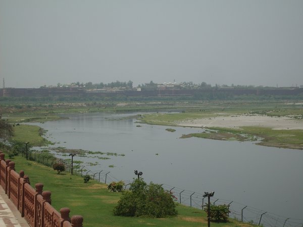 River behind Taj