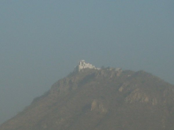 view of monsoon palace from hotel