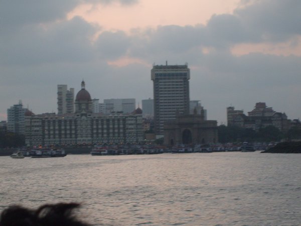 Cityscape of Mumbai from sea