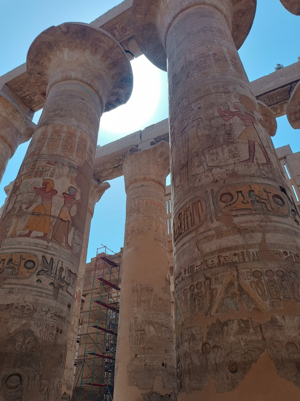 Karnak temple columns
