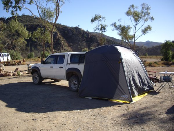 BT50 with tent