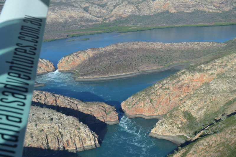 Horizontal Falls from the air
