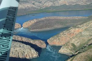 Horizontal Falls from the air