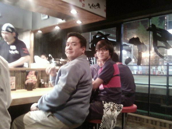 Dad & me in a Japanese resto. :D