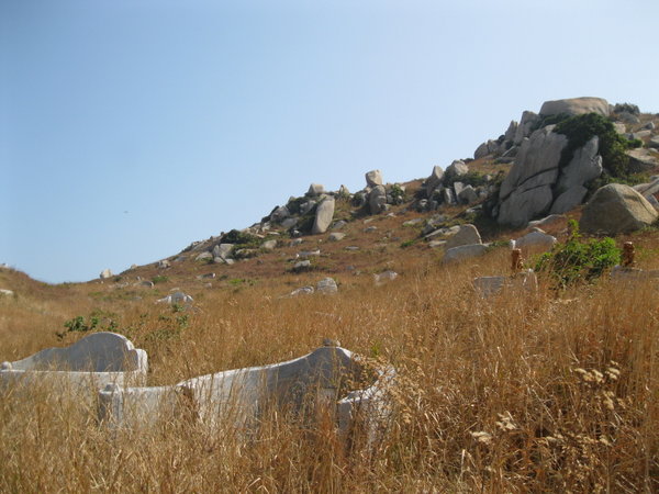 Coffins and rocks