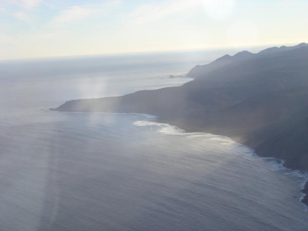 Miford Sound from the sky.