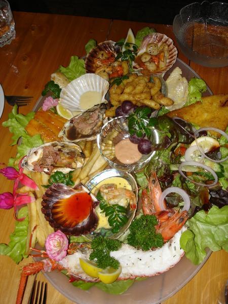 A seafood feast in Picton.