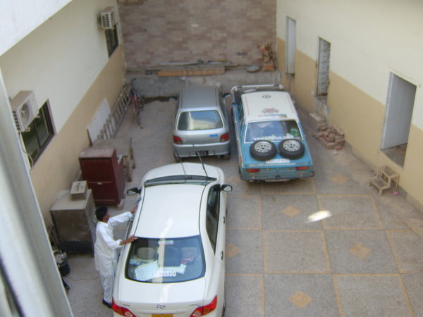 Secure parking at Multan