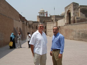Barry and Amir at the elephant steps
