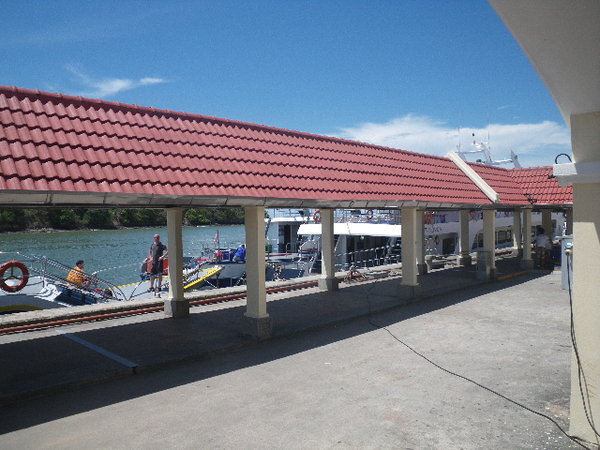 The ferry terminal at Phuket