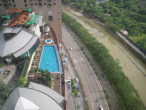 Swimming pool view 