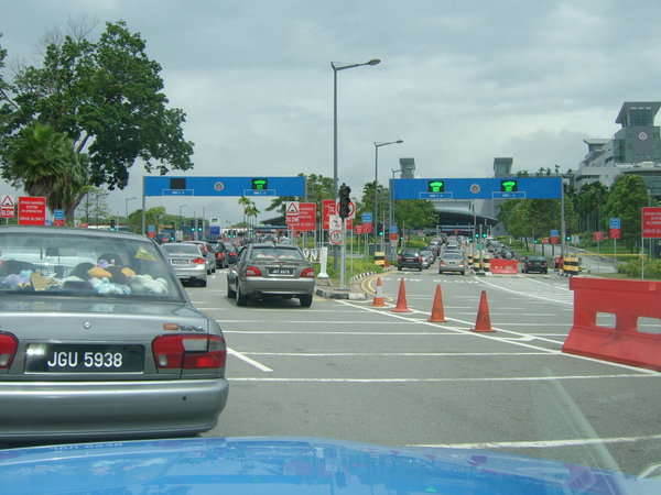 Crossing from Johor Bahru into Singapore