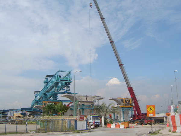 Construction work on JB and Singapore road link