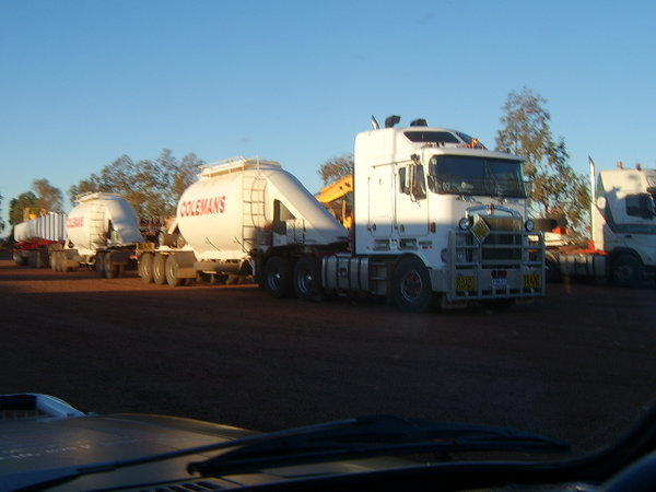 Another four trailer road train