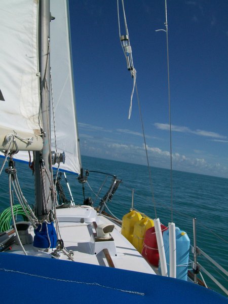Sailing across Florida Bay