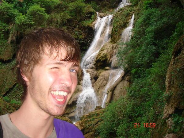A waterfall and a wink
