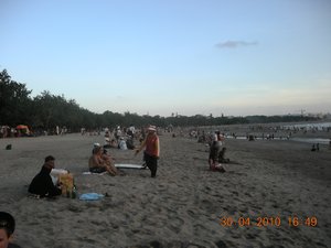 Kuta beach on Bali