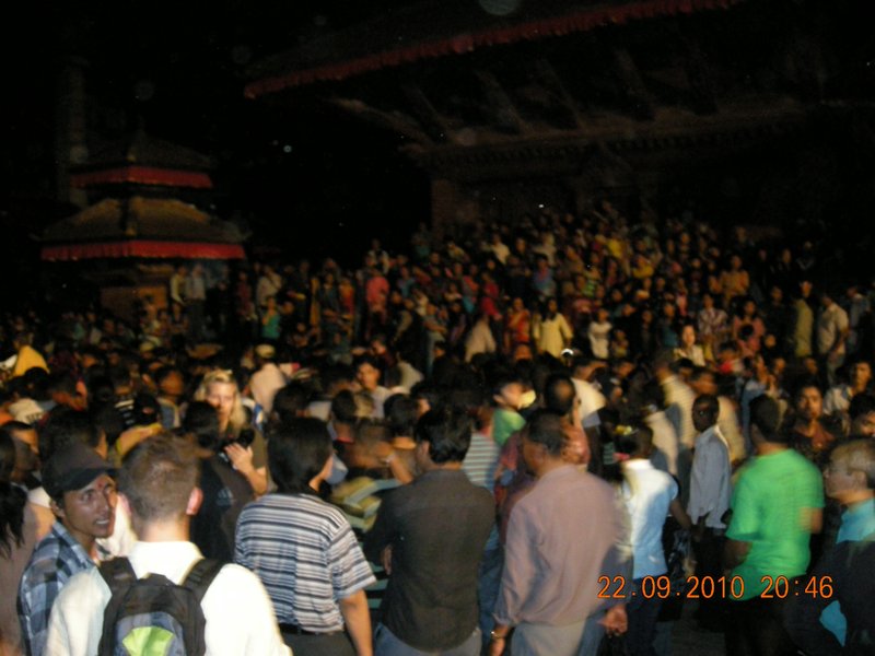 At a festival in Kathmandu