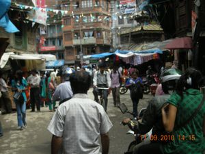 the streets of Nepal
