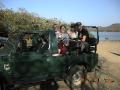 On our jeep safari with Poppy and Ben